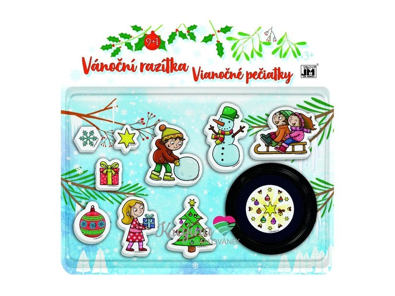 Nyomdaszett Karácsony - karácsonyi pecsétek és festékek