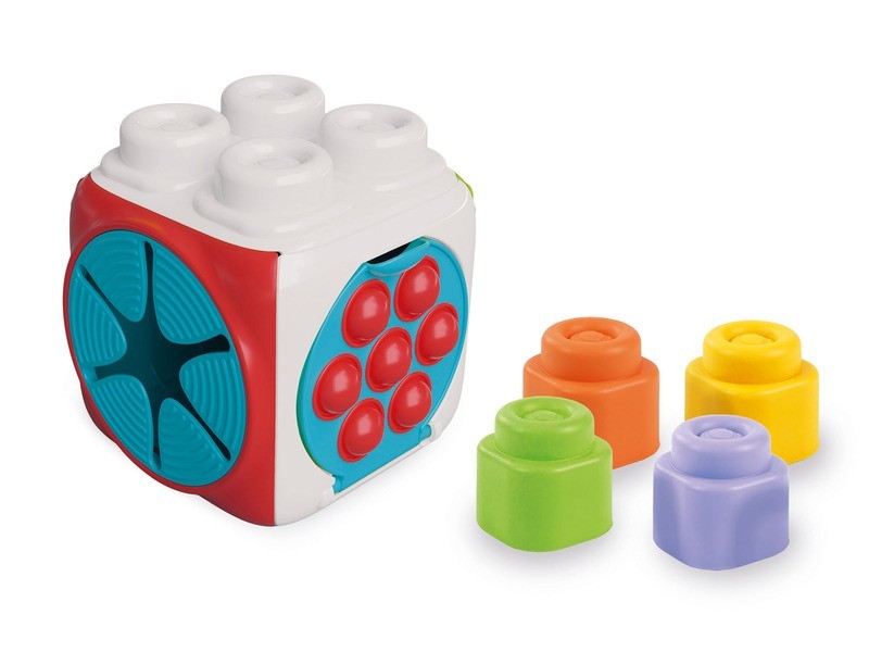 Clemmy tapintásfejlesztő puha kocka