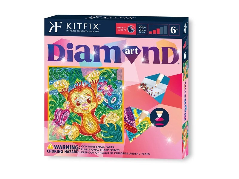KitFix Sequin Art - Majom | Flitteres mozaikkép