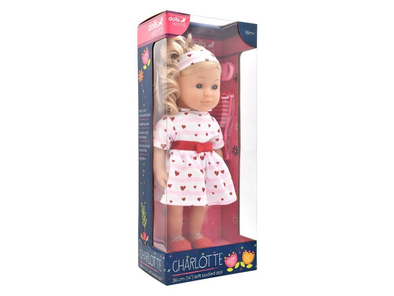 Charlotte baba, 36 cm, fésülhető haj