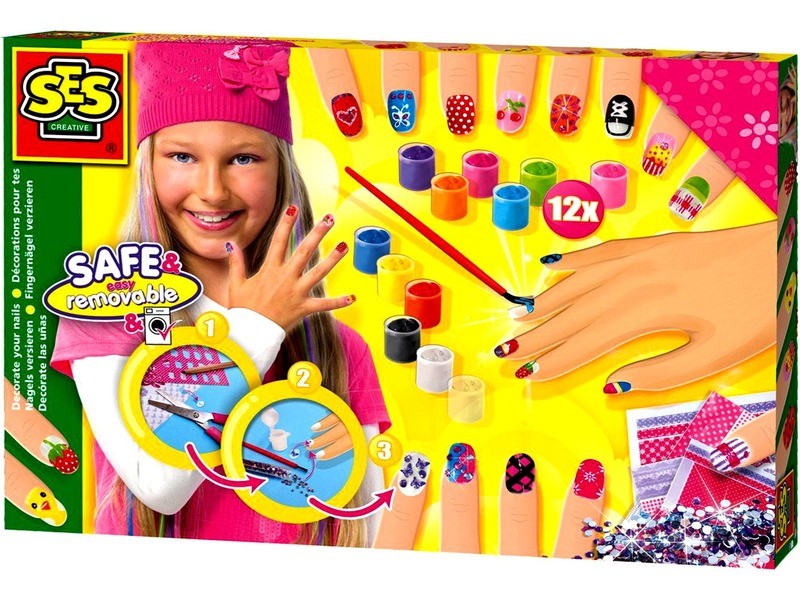 SES Körömstúdió készlet - körömmatricák és flitter