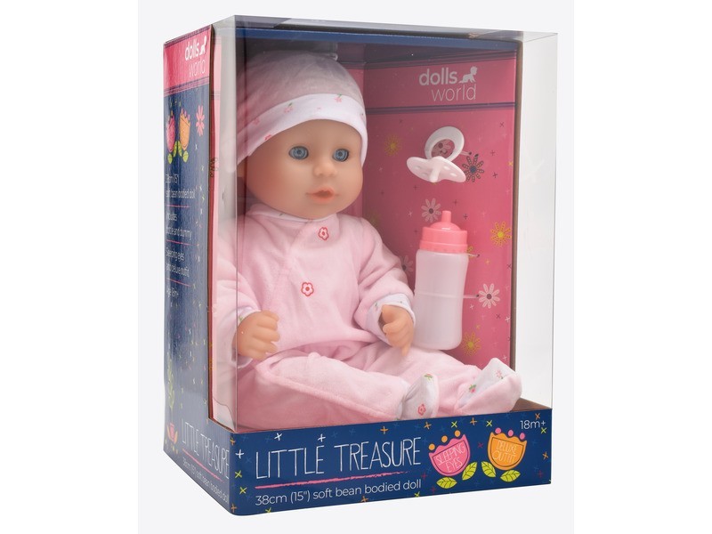 Little Treasure baba, 38 cm, babzsák testű