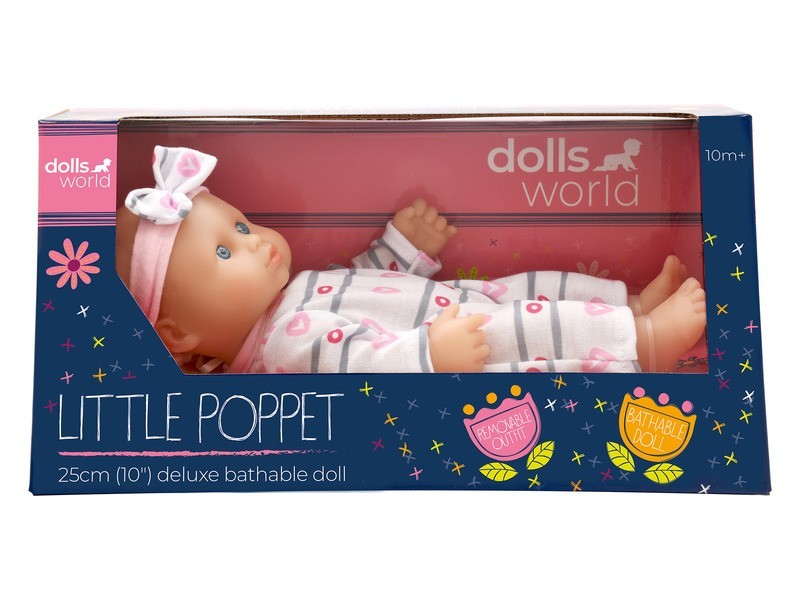 25 cm fürdethető baba