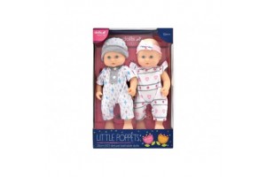 Fürdethető 25 cm ikerpár baba
