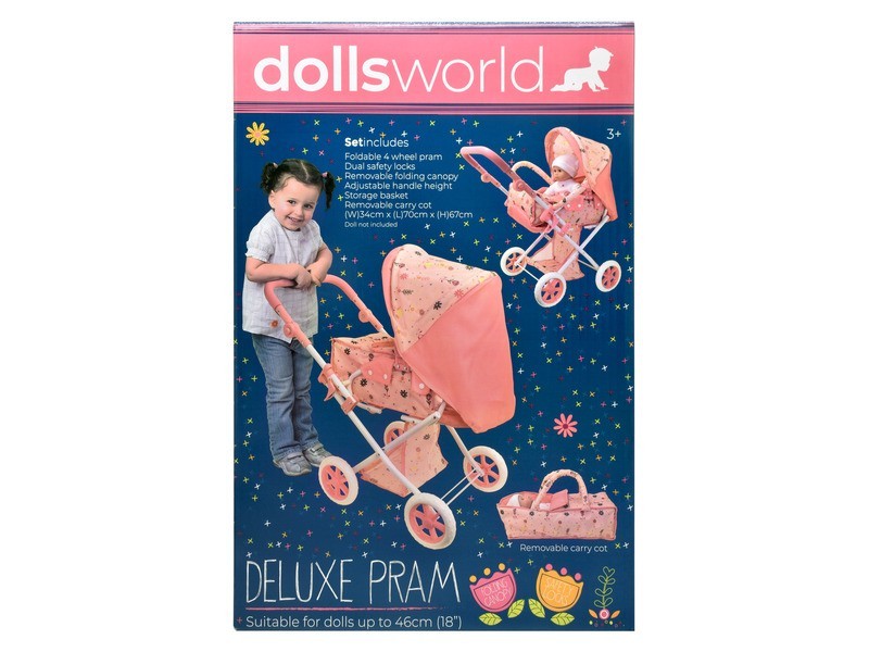 Deluxe babakocsi 70x34x67 cm — oldalnézet