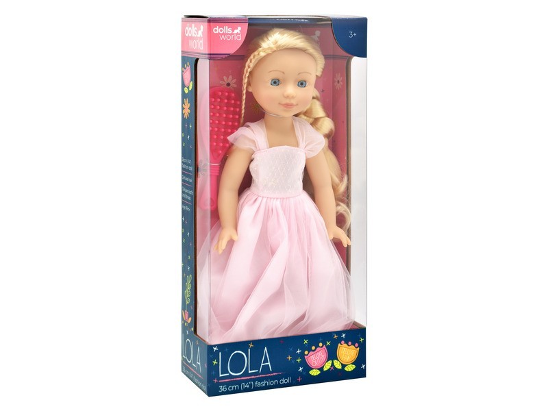 Baba Lola 36 cm - puha test, fésülhető haj