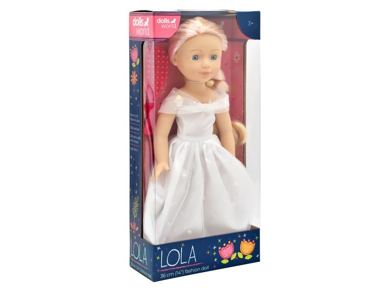 Lola baba 36 cm - puha test, fésülhető haj