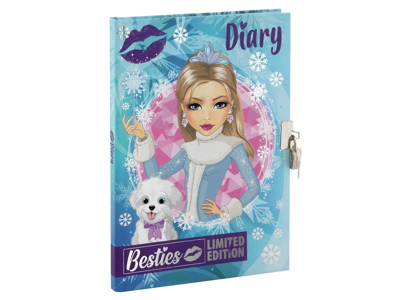 Titkos napló lakattal, A5, 60 lap — zárható