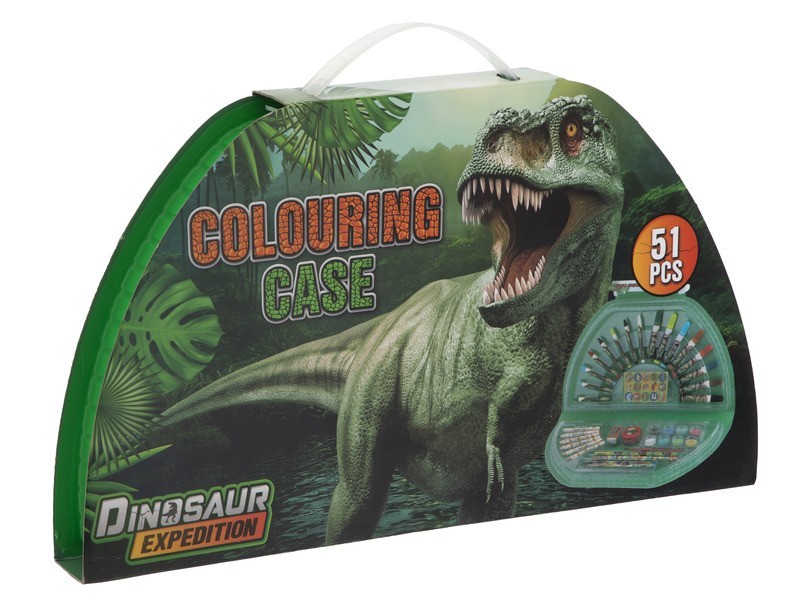 Dínós rajszett, 51 db - kreatív szett
