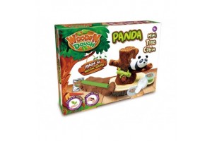 Fa gyurma panda - kreatív játék