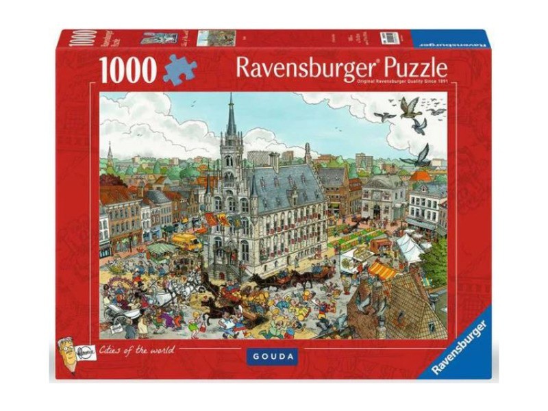 Puzzle 1000 db - Gouda városképe
