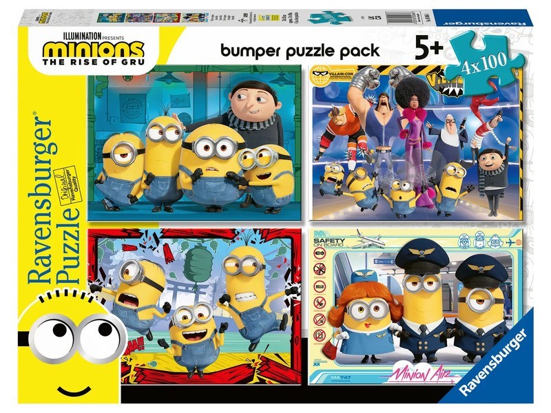 Puzzle 4x100 db - Minyonok 2 borítókép