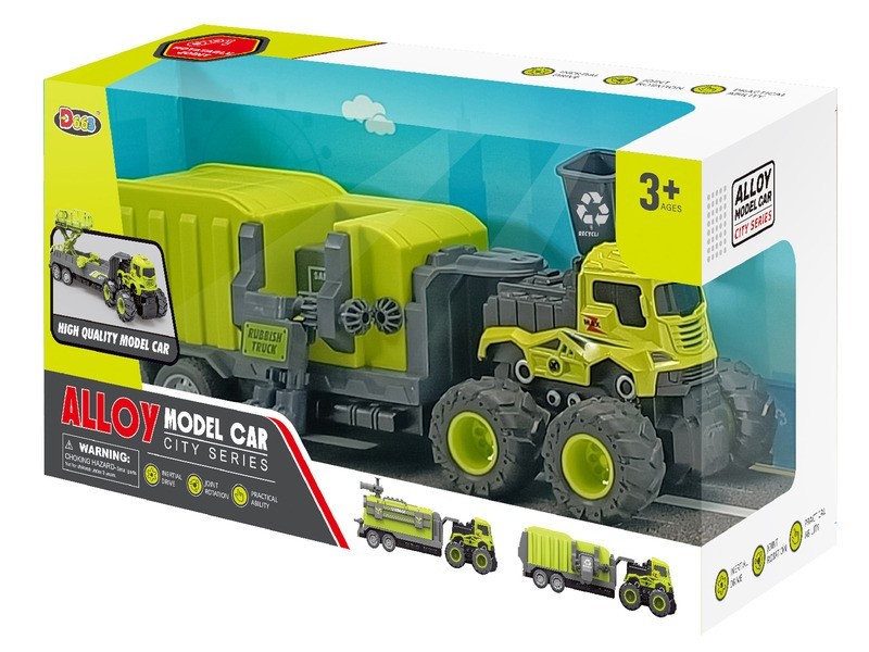 Lendkerekes kukásautó - játék kép