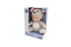 Zenélő világító altató egér baba, 25 cm