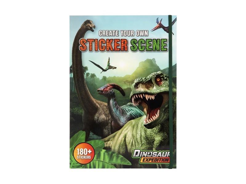 Dínós matricaalbum A4, 10 lap + 6 matricaív