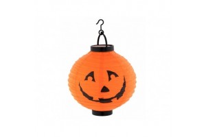 Halloween papírlampion LED, 20 cm