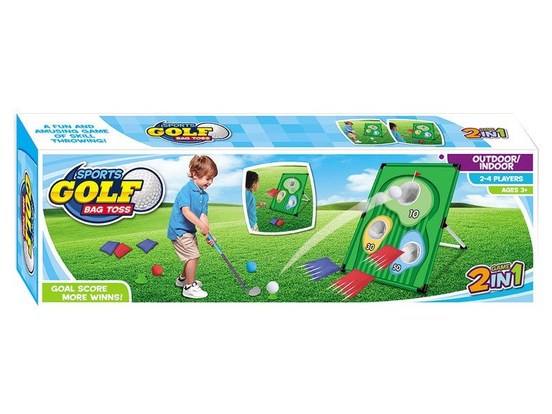 2IN1 sportszett - golf és babzsák dobáló termékkép