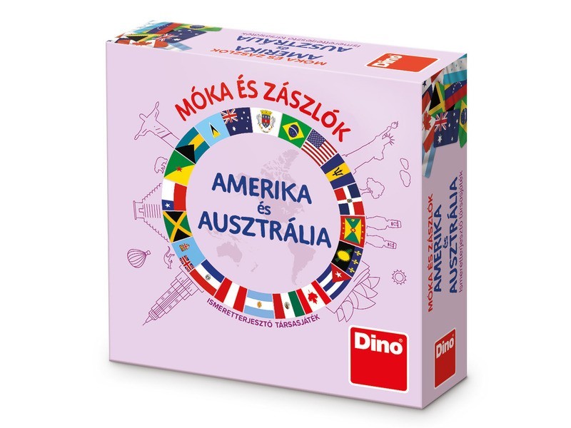 Móka és zászlók – Amerika és Ausztrália társasjáték