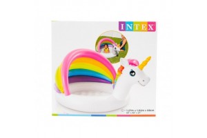 Bébi medence unikornis mintával 127×102 cm