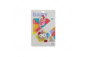 Plüss bagoly csörgővel — bébijáték