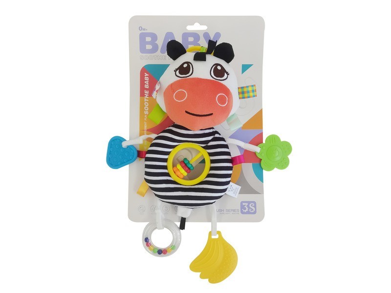 Plüss boci csörgővel – puha baba játék