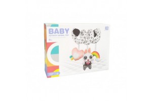 Plüss babakocsi spirál - puha fejlesztő játék