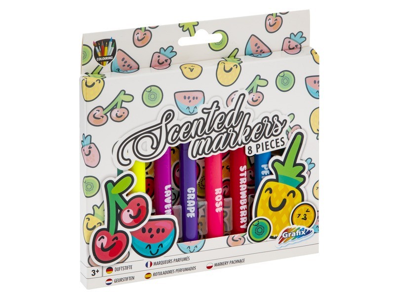 Illatos filctollak – 8 db színes készlet