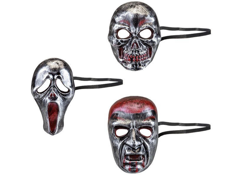 Halloween álarcok - 3 féle jelmezmaszk