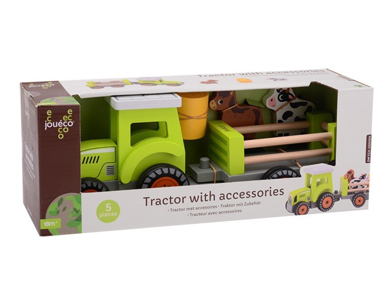 Jouéco fa traktor kiegészítőkkel