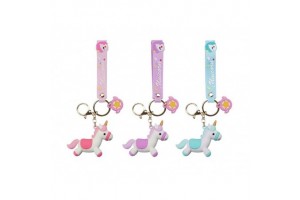 Unikornis kulcstartó - 4 féle mintával