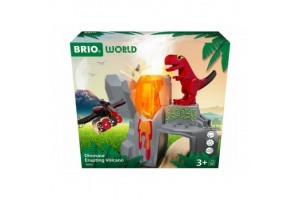 BRIO kitörő vulkán és dínó fa játék