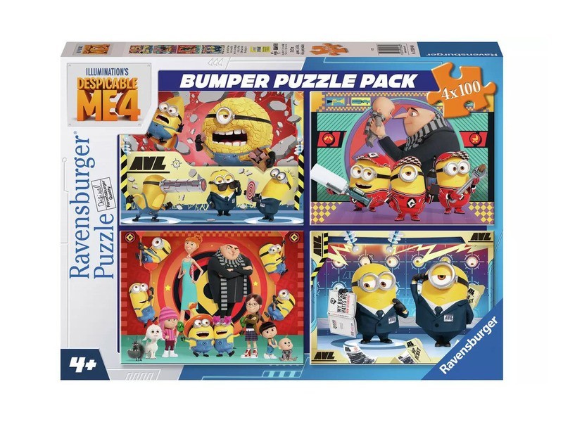 Minyonok 4 - 4×100 darabos puzzle