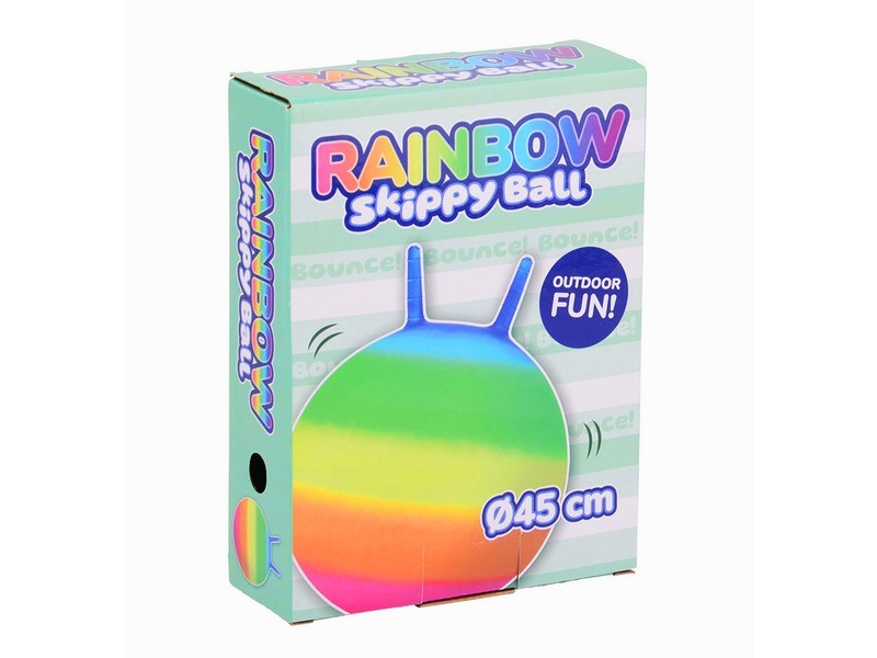 Szivárványos kengurulabda 45 cm, gyerek ugrálólabda