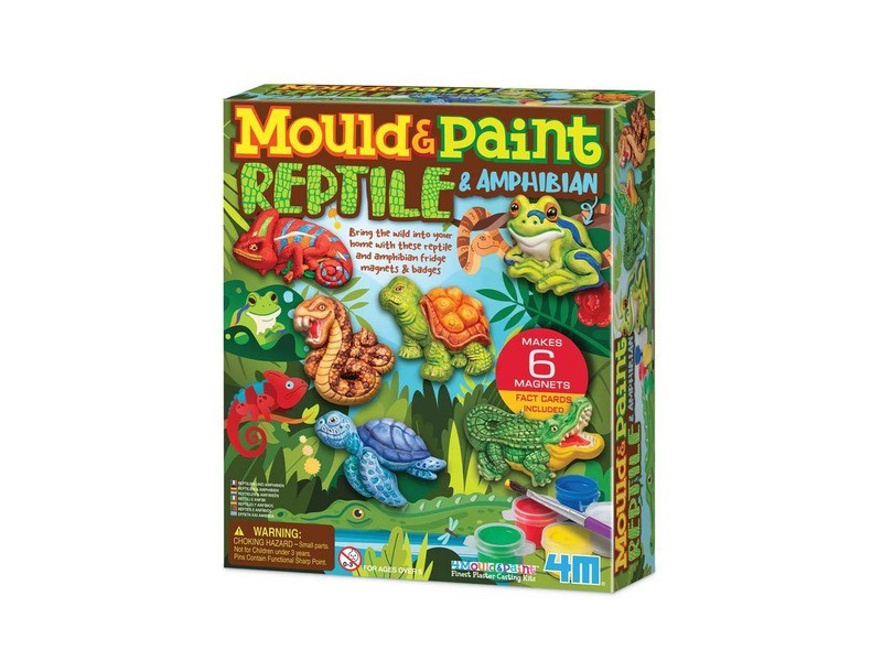 Gipszkiöntő - hüllők és kétéltűek minták