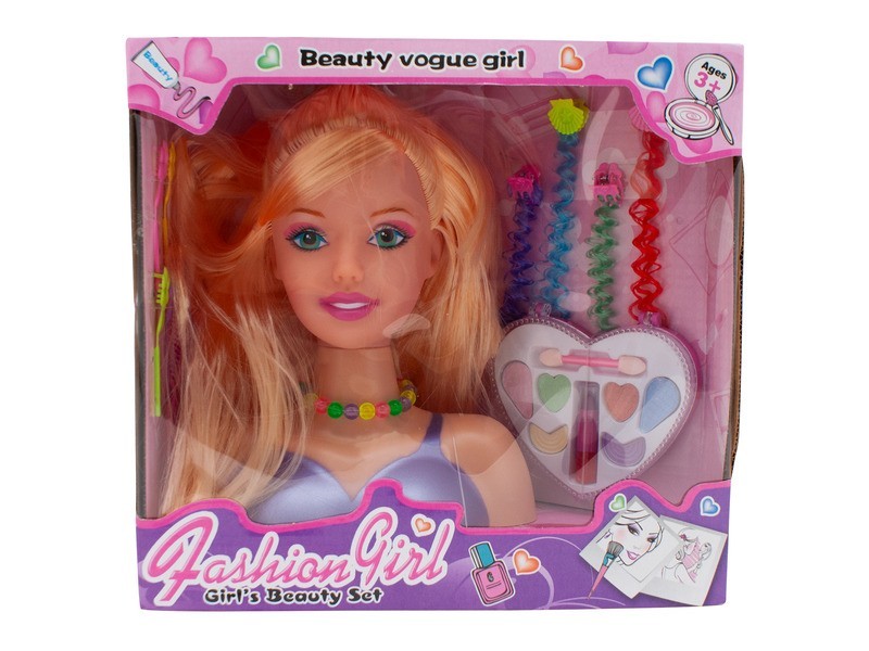 Sminkelhető babafej, gyakorló fej élethű arcvonások