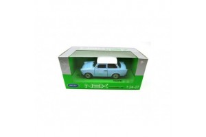 Fém Trabant 601 1:24 világoskék modellautó