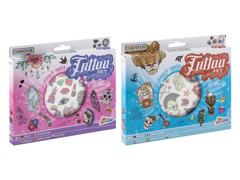 Grafix tetováló készlet – 10 lap (fiúk/lányok)