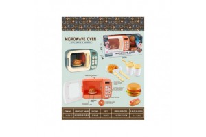 Mikrohullámú étel tálban, készítésre készen