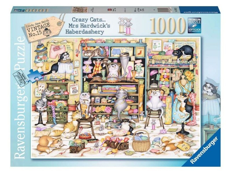 Puzzle 1000 db - Őrült macskák kép