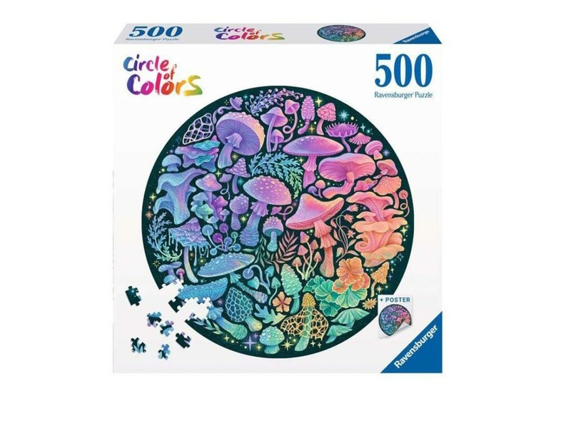 Puzzle 500 db kör - Gombák kép