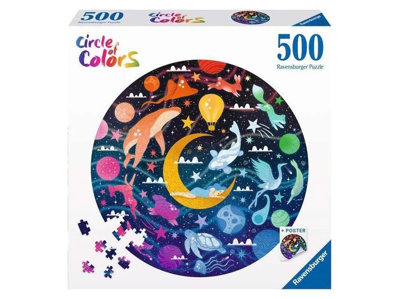 Puzzle 500 db kör - Álmok mintázat, színes kép