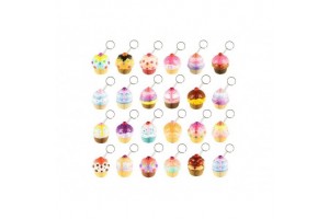 Squishy muffin kulcstartó (24 féle)