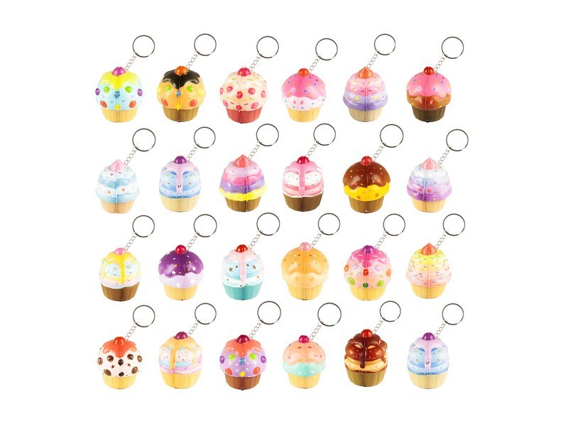 Squishy muffin kulcstartó (24 féle)