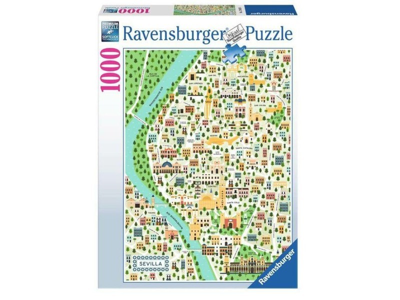 Sevilla térkép — 1000 db-os puzzle részlet