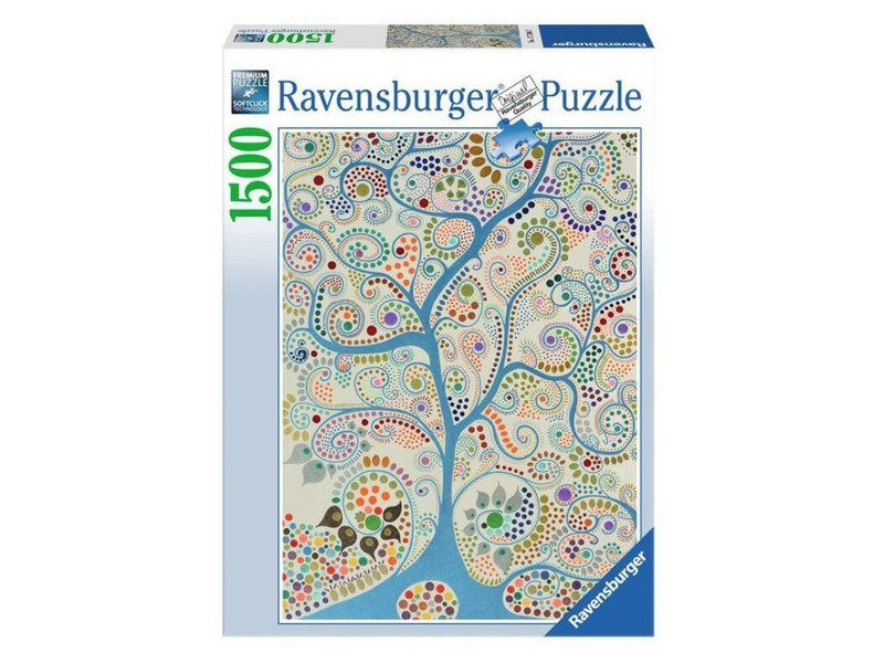 Puzzle 1000 db – Kék fa mintás kép