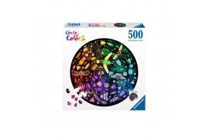 Kör alakú 500 db puzzle - Rovarok