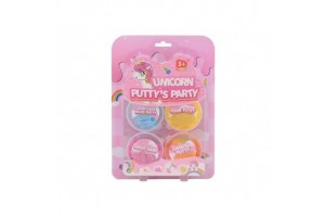Unikornis putty 4 darabos csomag, színes gyurma