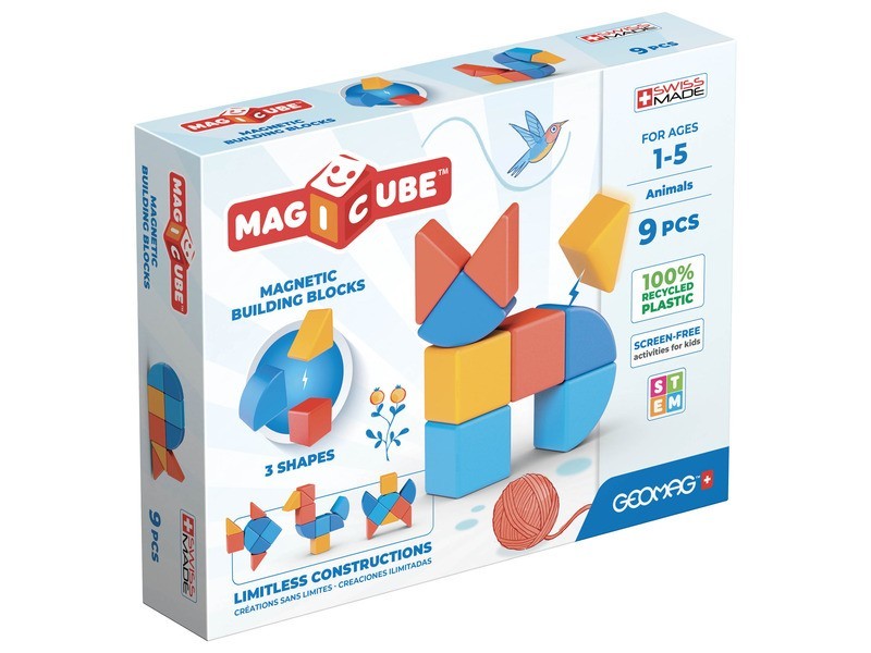 Geomag Magicube Recycled állatok - 9 db