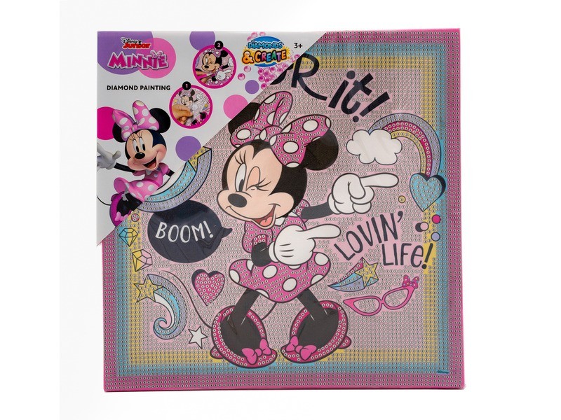 Minnie gyémántfestés vászon - komplett készlet