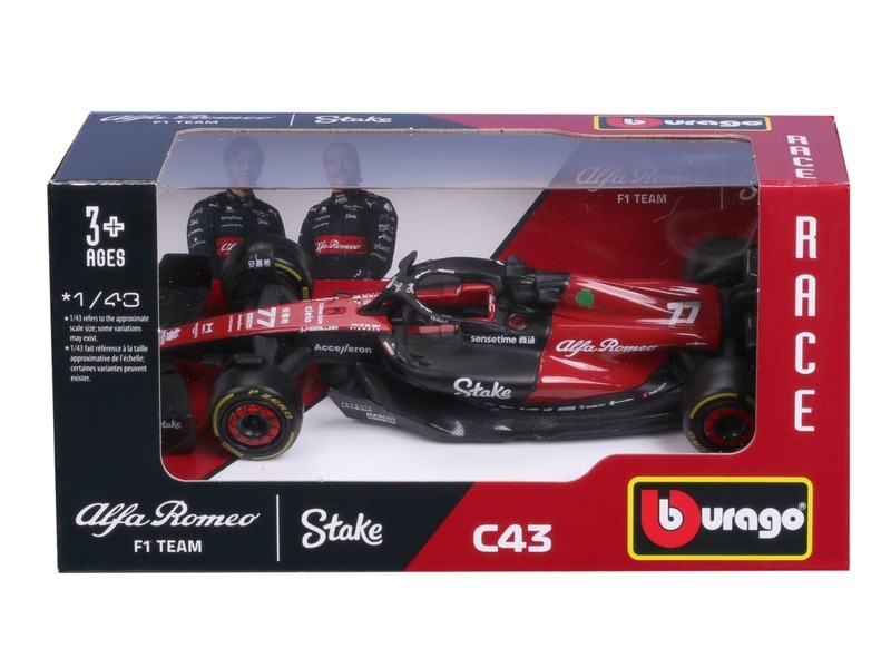 Bburago 1/43 Alfa Romeo C43 #77 Vatteri Bottas modell